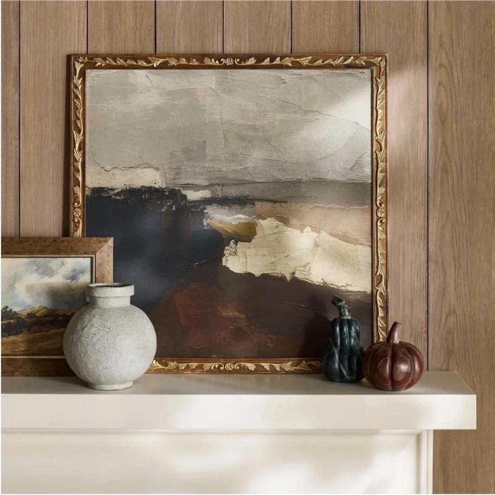 STUDIO MCGEE NWT dark modern abstract wall art -28” - Picture 2 of 5